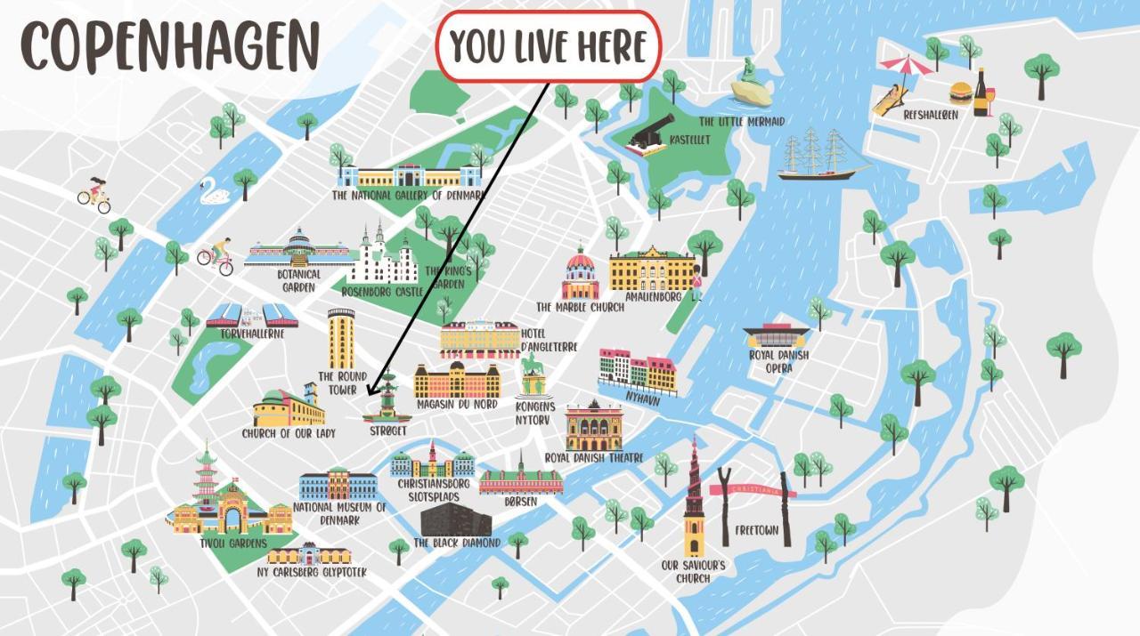 Luxury Penthouse - Private Balcony - Heart Of Copenhagenアパートメント エクステリア 写真